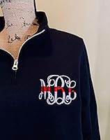 Algopix Similar Product 2 - black thin red line monogrammed