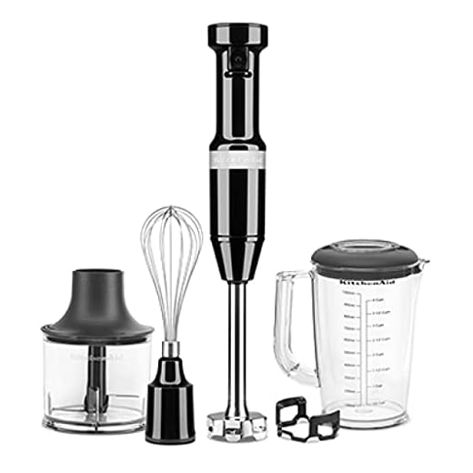 KitchenAid 5KHBV83EOB Batidora de inmersión Negro Ónice