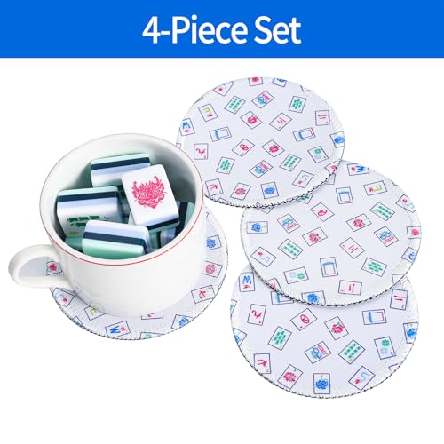 4 posavasos Mahjong Americanos impresos (3.94 pulg.) miniatura 3