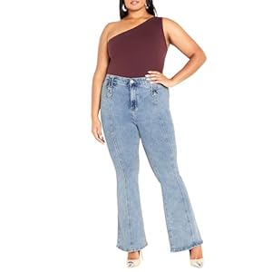 City Chic Women’s Apparel Women’s CITYCHIC Plus Size Jean A MIA, Light Denim