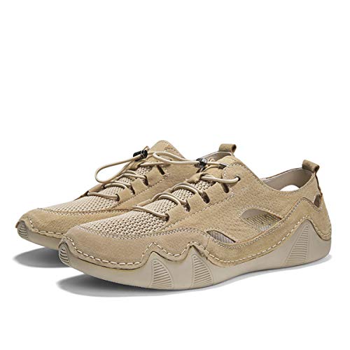 Men's Summer Handmade Outdoor Breathable Lace Up Driving Non-Slip Fashionable Comfort Lightweight Loafer Shoes for Men4