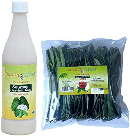 Graviola Soursop Juice and Leaves 15-Day Pack | Hanuman Phal | Laxman Phal | Mullu Chitta