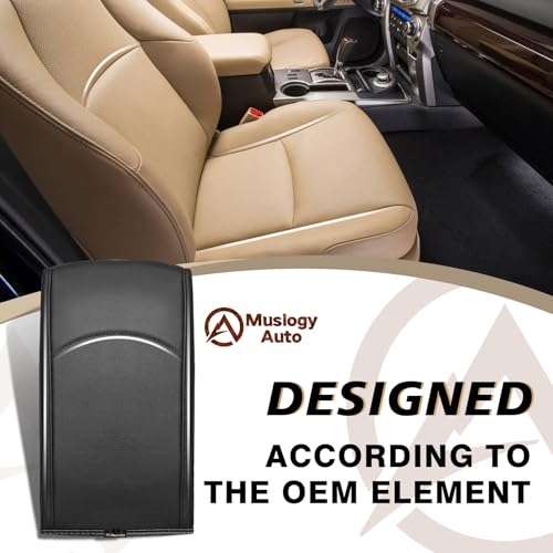 Muslogy Center Console Armrest Cover Fit for Toyota 4Runner 2010-2024 Accessories, Comfort Armrest Pad Console Lid Cushion Vegan Leather 1-Inch Extra Thick by Muslogy - Image 5