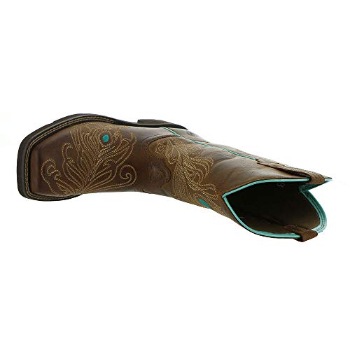 Ariat (DISC Womens Bright Eyes II Weathered Brown Square Toe Boot2