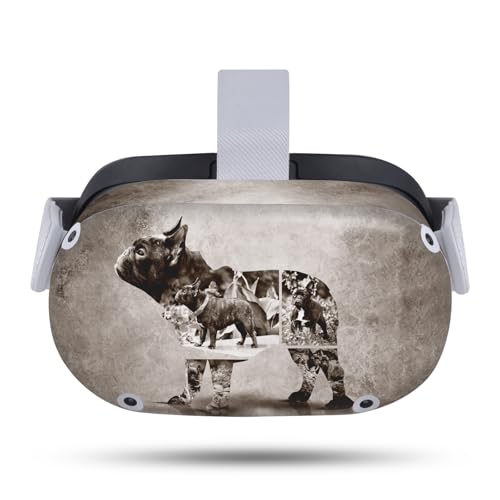 Head Case Designs Officially Licensed Klaudia Senator Vintage French Bulldog Vinyl Sticker Skin Decal Cover Compatible with Meta Quest 2