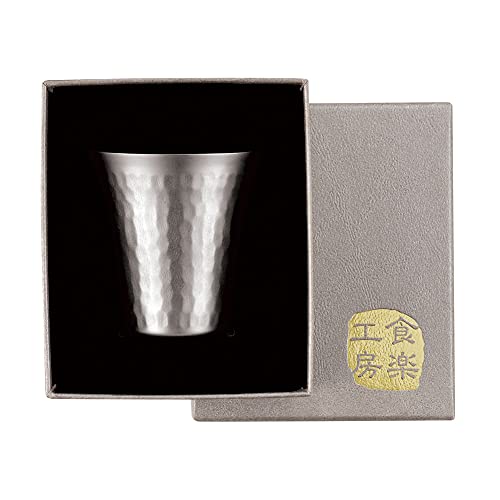 Minton Asahi Kasumi Titanium Cold Sake Cup, 1 PC, 2.2 fl oz (65 ml), Gift Package Specifications