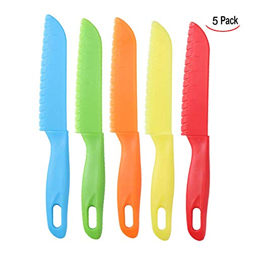 Set di coltelli da cucina per bambini di 6 pezzi,Coltelli Di Sicurezza Per Bambini,Coltello Da Frutta Per Bambini, per Tagliare e Cucinar