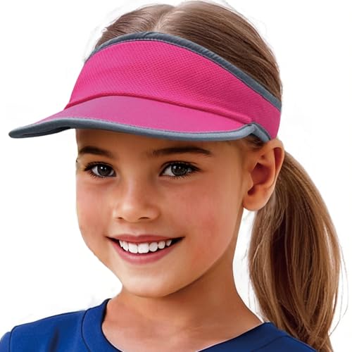 Jastore Kids Quick Drying Sun Visor Hat Lightweight Summer Runninig Tennis Golf Visor Hat for Girls Boys