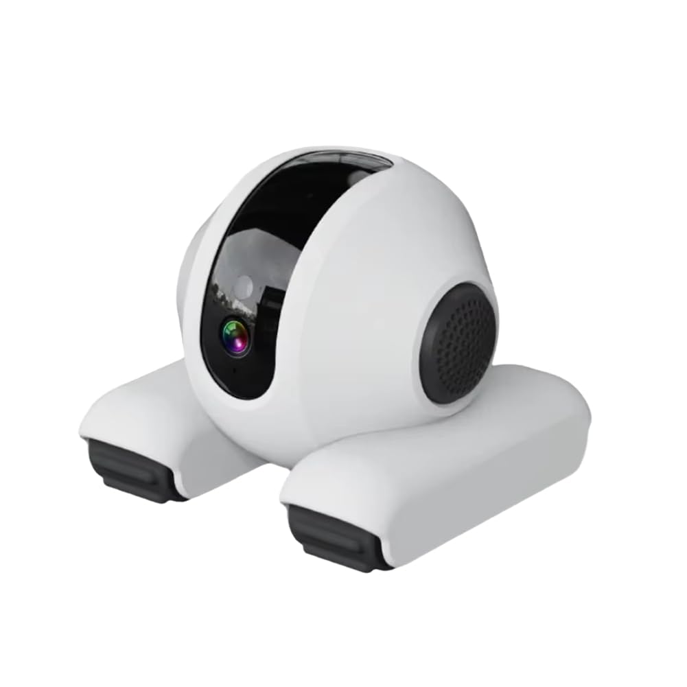 Luobannm 1080P Movable Robot Camera Smart Wifi Camera with Real Time and Remote Control for Pet Indoor Home Monitoring