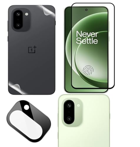 Image of FabeKee ZARALA UV Tempered Glass Screen Protector Compatible for OnePlus 15R | Front And Back Screen Guard With camera lens protector (Combo)