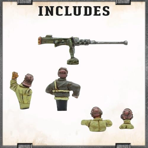 Set Muñecos Warlord Games USA Tank Crew 4 Figuras miniatura 5