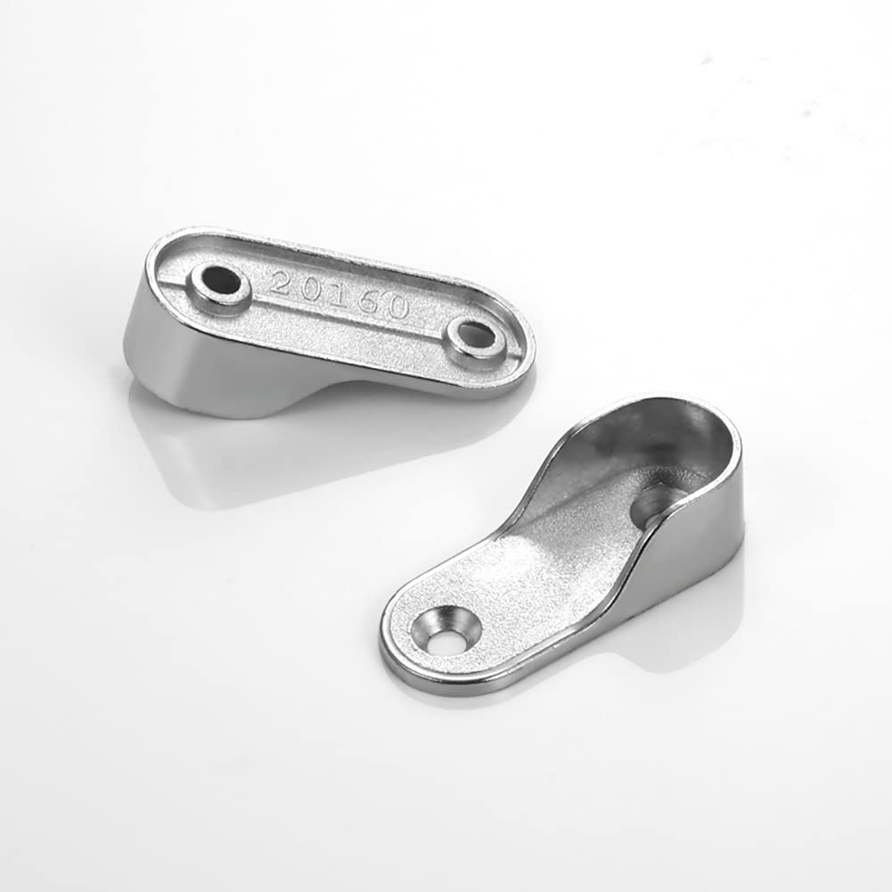 Closet Rod Bracket Uxcell Zinc Alloy Closet Rod End Supports - 0.75