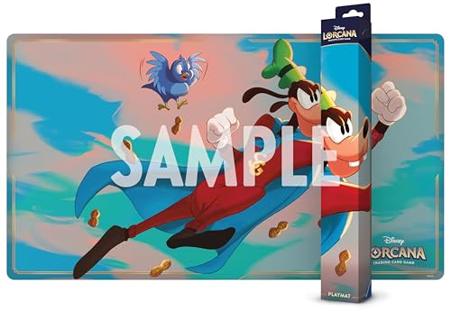 Ravensburger Disney Lorcana TCG Playmat Featuring Goofy - Super Goof - Protects Cards - Versatile Game Desk or Mouse Pad - Suitable for Ages 8+