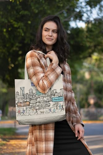 Image of Cities Around the World Artwork Tote Bag Series- Designed in the USA, 17 inchx14 inch, Double Sided Print, Souvenir & Gift