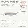Made In Cookware | 3-Piece (Includes 8", 10", 12") Ceramic Non Stick Frying Pan Set (Stainless Handle) | 5-Ply Stainless Clad with Stay-Cool Handle | Professional Cookware #3