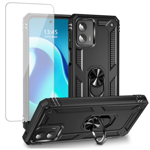 Coque Moto G 5G 2023 armure de protection militaire avec anneau noir