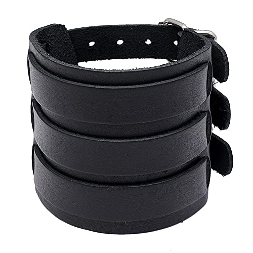 Manchettes en cuir ajustables contre les bracelets trop lâches style punk rock
