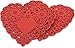 Hygloss Heart Doilies - 100 Pcs -6-Inch Red Paper Heart Shaped Doilies for Valentines Crafts, Table Settings - Ideal for Valentine Doily