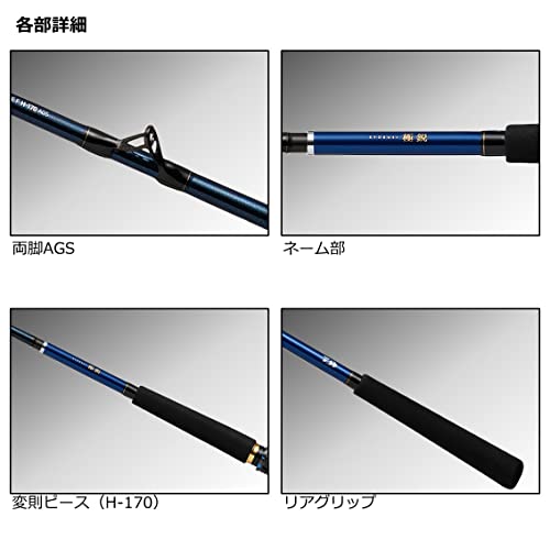 ダイワ(DAIWA) 船竿 極鋭CG F H-170AGS ブラック 5枚目