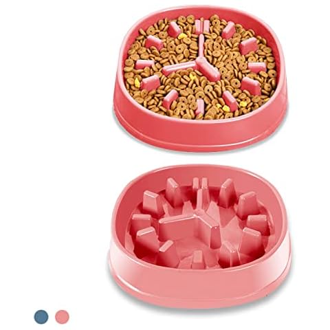 Slow Feeder Dog Bowl, YUDANSI Slow Eating Bowls for Large Dogs or Medium Sized Dog for Bloat-Stop Anti-Choking& Anti-Gulping, Dog Slow Feeding Bowl, Busy Bowl for Large Breed Dog, Puzzle Feeder Plate Cover
