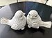 realideas Set of 2 White Bird Decor for Home Decor, Farmhouse Bird Decor Bird Statue Sculpture - Decorative Carved Rustic Distressed Animal Bird Decor Ornaments - Collectible Bird Figurine | Spring