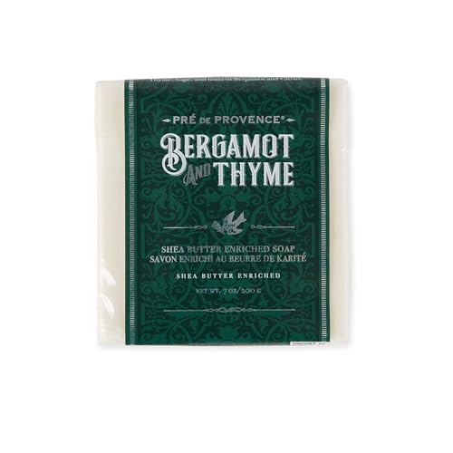 Image of Pre de Provence Bergamot & Thyme Men's Fragrance Collection, Cube Soap, 200 G