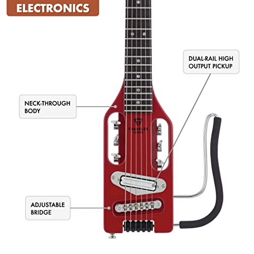 Traveler Guitar Ultra-Light Solid-Body Electric Guitar (Ule Trdg),Torino Red #TOP4