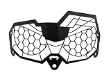 Griglia Di Protezione Per Fari Per Moto Facile Installazione, Installazione Della Protezione Per Fari Per Moto Non Interromperà L'illuminazione Dei Fari E Ti Farà Sentire A Tuo Agio. L'installazione Fornisce Un Effetto Visivo Distintivo Per La Tua Moto E Ha Un Certo Effetto Decorativo,