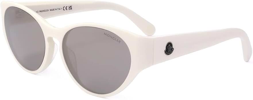 【大人気！】MONCLER☆女性用シルバーアラウンドサングラス Amazon.co.jp: [モンクレール] ML0227 21C WHITE 57/16/ 女性用
