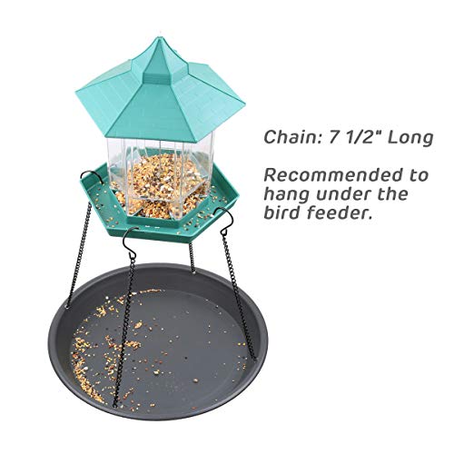 Bird Seed Catcher Tray Platform Feeder Hanging Tray Outdoors Backyard Garden (12 3/4") - Thumbnail 3