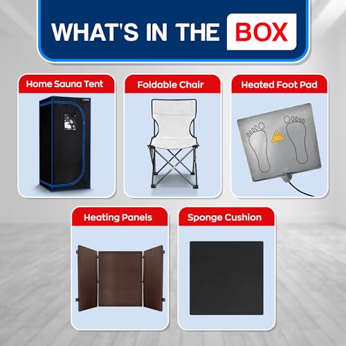 Topmaster TMSAUIN54BLK Foldable Sauna Infrared thumb #6