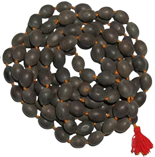 Astro Cart Kamal Gatta Mala 108 beads Kamal Gatte ki Mala Lotus Flower Mala 108 Beads Original Lab Certified Pure Kamal Gatta Mala Lotus Beads कमल गट्टा की माला Blessed Goddess Lakshmi For Jaap Puja