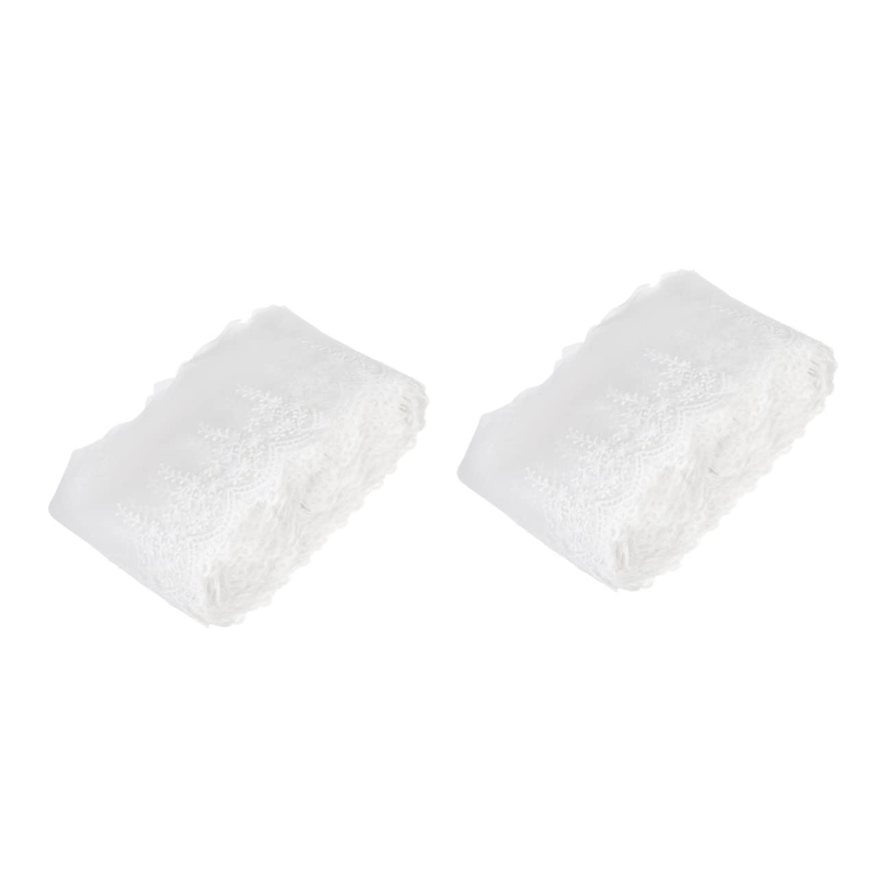 ifundom 2piezas Cinta De Encaje Para Manualidades y Costura Ribete De Yardas Para Decoración De Bodas Tarjetas Ropa y Proyectos