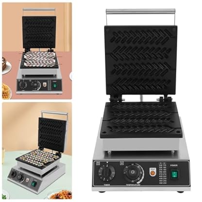 Elektrisch BäCkerwerkzeug Kommerziell Antihaft Waffelmaker Machine Straw Shaped Waffle Maker 1700W Commercial Grade Beschichtung Einstellbare Temperatur Waffel Am FüR Home Cafe Restaurant 220V – Bild 7