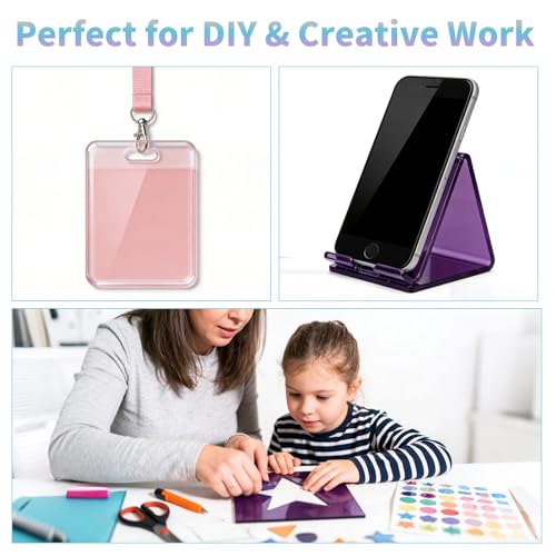 eupdd 10 Stück Farbig Acryl Kunststoffplatte: 20×20cm Acrylic Sheet, 3mm Dick Acrylglas Platte für DIY Projekte, Kunsthandwerk, Dekoration, Exhibition ProjectsSigns