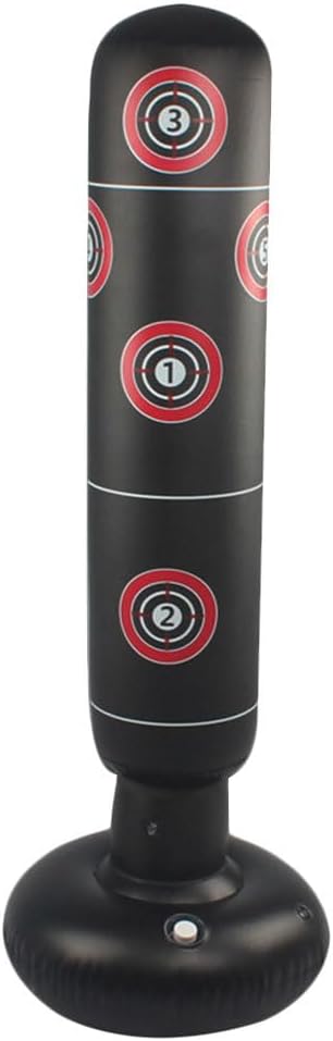 Yardwe Kids Inflatable Boxing Punching Bag 63 Inch Fitness Training Tumbler for Home Gym Agility Hand-Eye Coordination Exercise Stress Relief