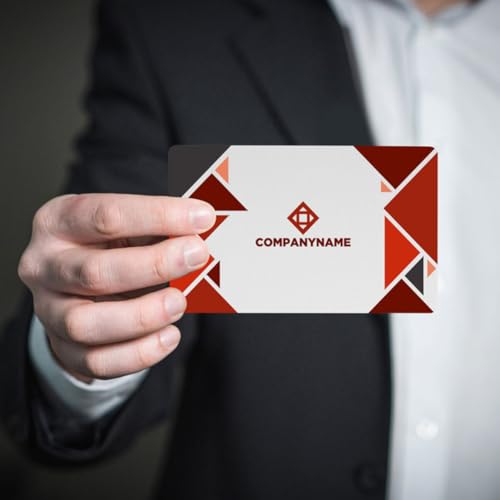 Tarjetas de visita metálicas con diseño elegante para sublimación premium 6
