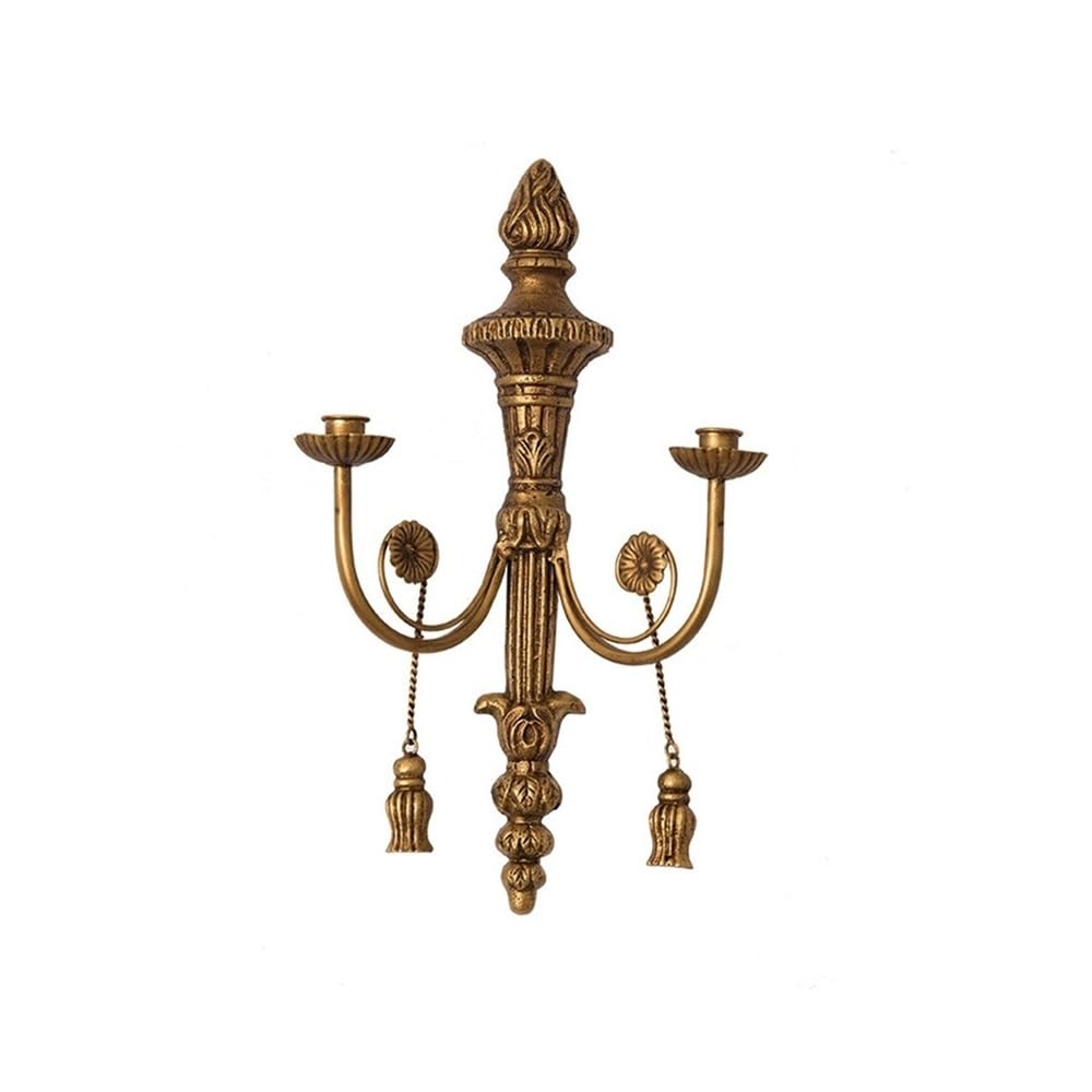 Candelabros de Mesa Candelabro de Hierro Antiguo Lujo con decoración Pared Retro for el hogar y la Sala Estar Estilo rústico