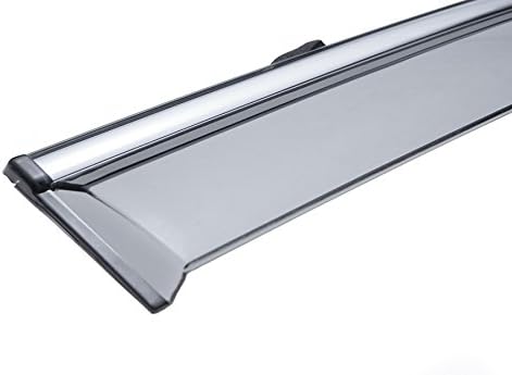 WellVisors Out-Channel Tape-on Window Visors Wind Deflectors Compatible with Acura 2009-2014 TSX Sedan with Chrome Trim Rain Guards 3-847AC001