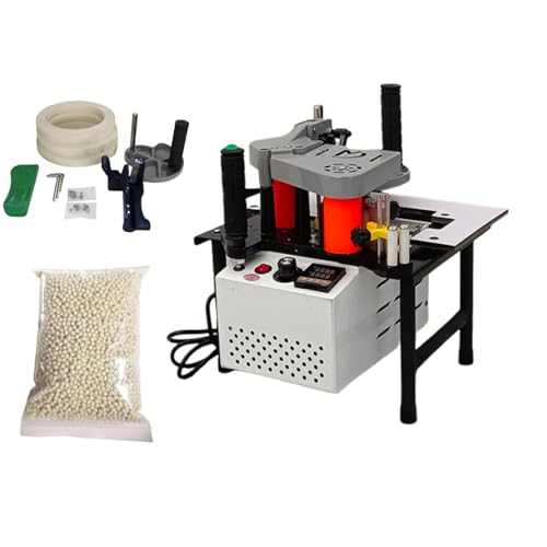 Outil De Collage De Chants Et Plaqueuse De Chants Portable, Machine à Plaquer Les Bords De Meubles, Puissance 1200 W, Revêtement Double Face, Pvc, Abs Et Bois