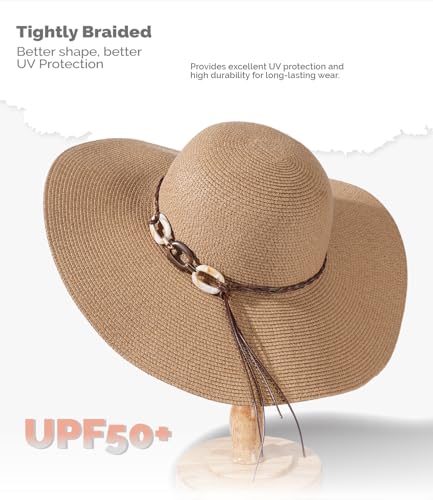 Sombrero de Playa para Mujer con Ala Ancha y Protección UV miniatura 2