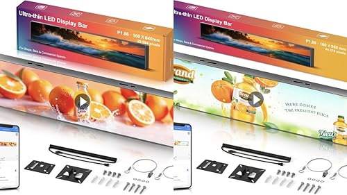 Image of 25.2 inch x 6.3 inch Full Color Digital Display & 37.8 inch x 6.3 inch Full Color Digital Display