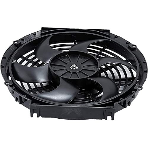 American Volt Upgraded 90 Watt Motor 12 Volt Electric Engine Radiator Cooling Fan Best Cfm High Performance Thermo Cooler (10" Inch, Dual Fan) #TOP1
