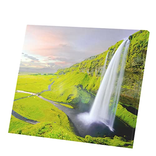 Tableau Décoratif Toile Imprimée Chutes d'Eau Seljalandsfoss Islande 71x60 cm
