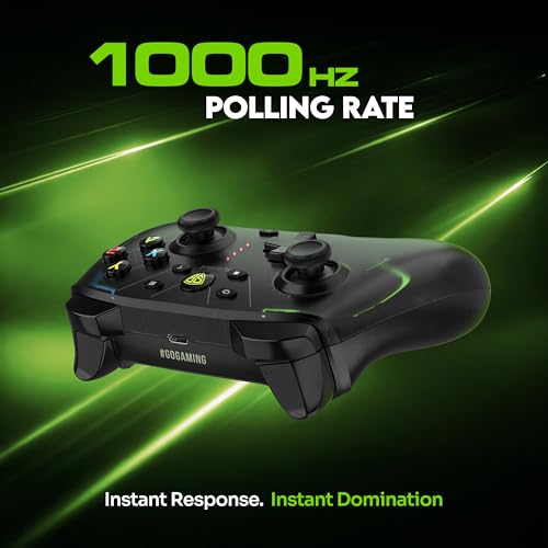 Image of SpinBot Astro GX2 Wireless PC Controller with RGB Lighting | 1000Hz Polling Rate | Hall Effect Joysticks | Turbo Mode | 2.4GHz Low-Latency Gamepad for Windows