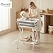 PawHut 2 in 1 Dog Bath Tub, Dog Washing Station for Bathing and Grooming, Elevated Shower Bath Tub, Collapsible Foldable Portable Bathtub for Small Dogs Puppy Cats Pet, Indoor and Outdoor