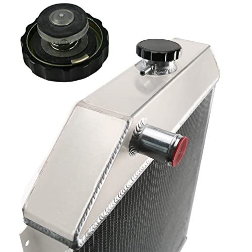 Engincool Full Aluminum Radiator For 1942-1952 Ford 1 Ton Pickup 1/2 3/4 F1 F2 F3 F4 Sedan Delivery Truck Chevy V8 Engine 4 Row Core #TOP6
