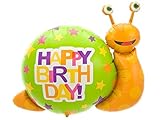 Northstar Balloons Birthday Snail Helium Foil Balloon - 41 inch