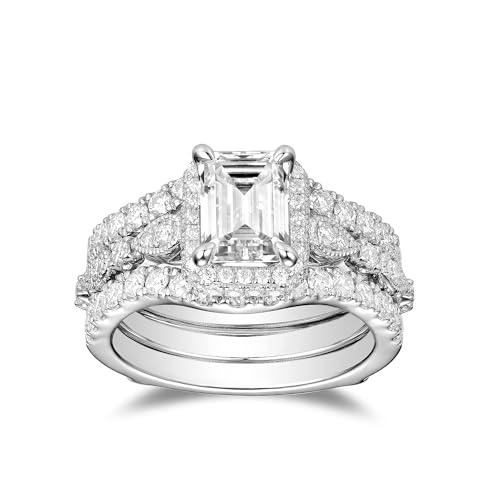 DovEggs Moissanite Enhancer Wedding Band for Women,Moissanite Eternity Half Band,0.85ctw GH Color Round Cut Moissanite Lab Grown Diamond Engagement Ring Anniverasry 14K Gold Quality Sterling Silver3