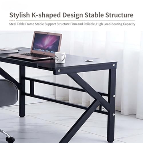 Bureau de jeu en MDF et métal pour petits espaces et PC